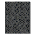 Ancestral Geometric Diamond Black Rug