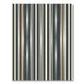 Modern Charcoal and Gold Vertical Stripe Rug