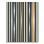 Modern Charcoal and Gold Vertical Stripe Rug