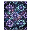 Cosmic Starburst Purple Blue Galaxy Rug