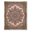 Vintage Blush Floral Medallion Area Rug