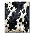 Monochromatic Abstract Cowhide Inspired Rug