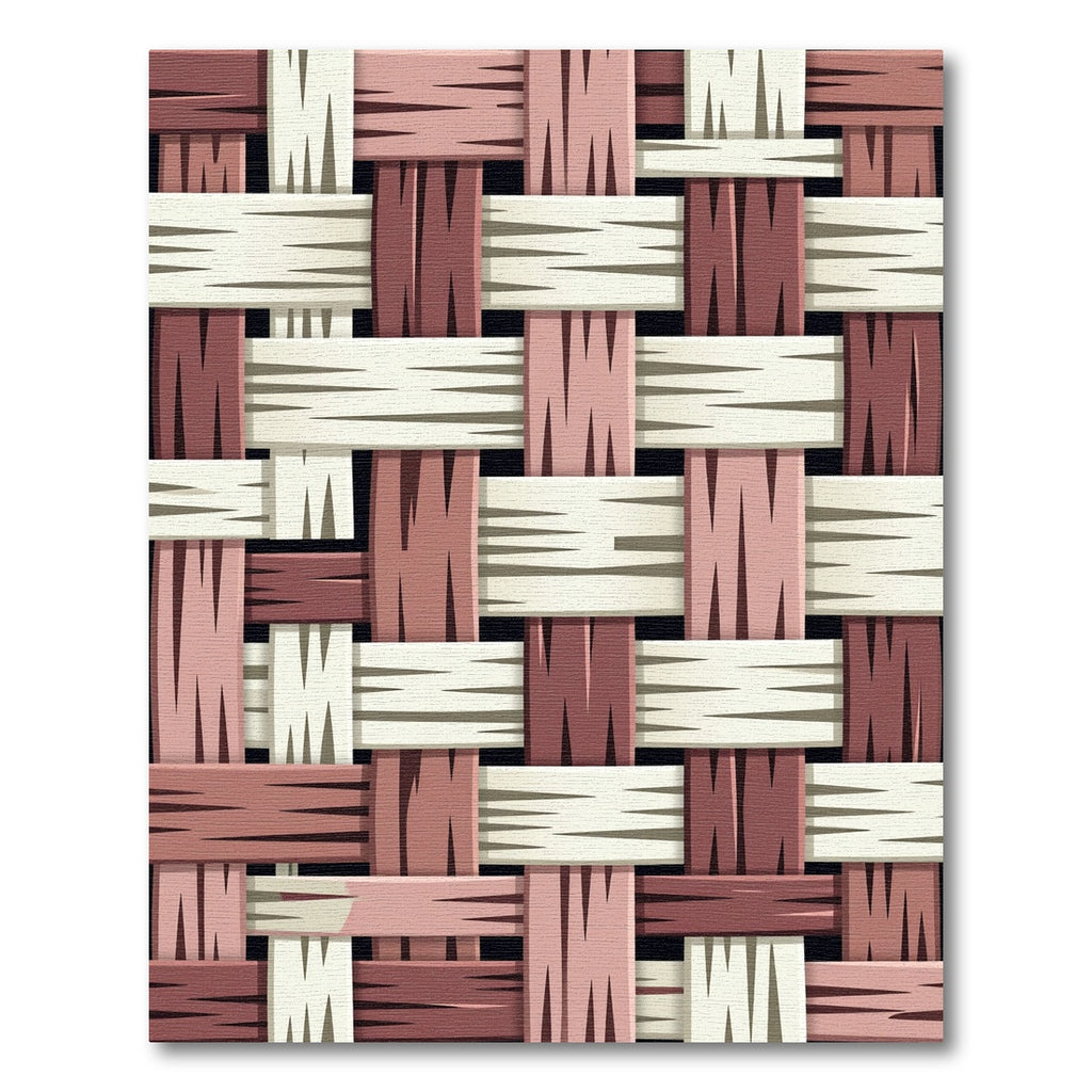 Woven Terracotta Beige Geometric Texture Rug