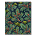 Evergreen Pine Forest Botanical Art Rug
