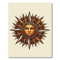 Golden Sun Celestial Radiance Art Rug
