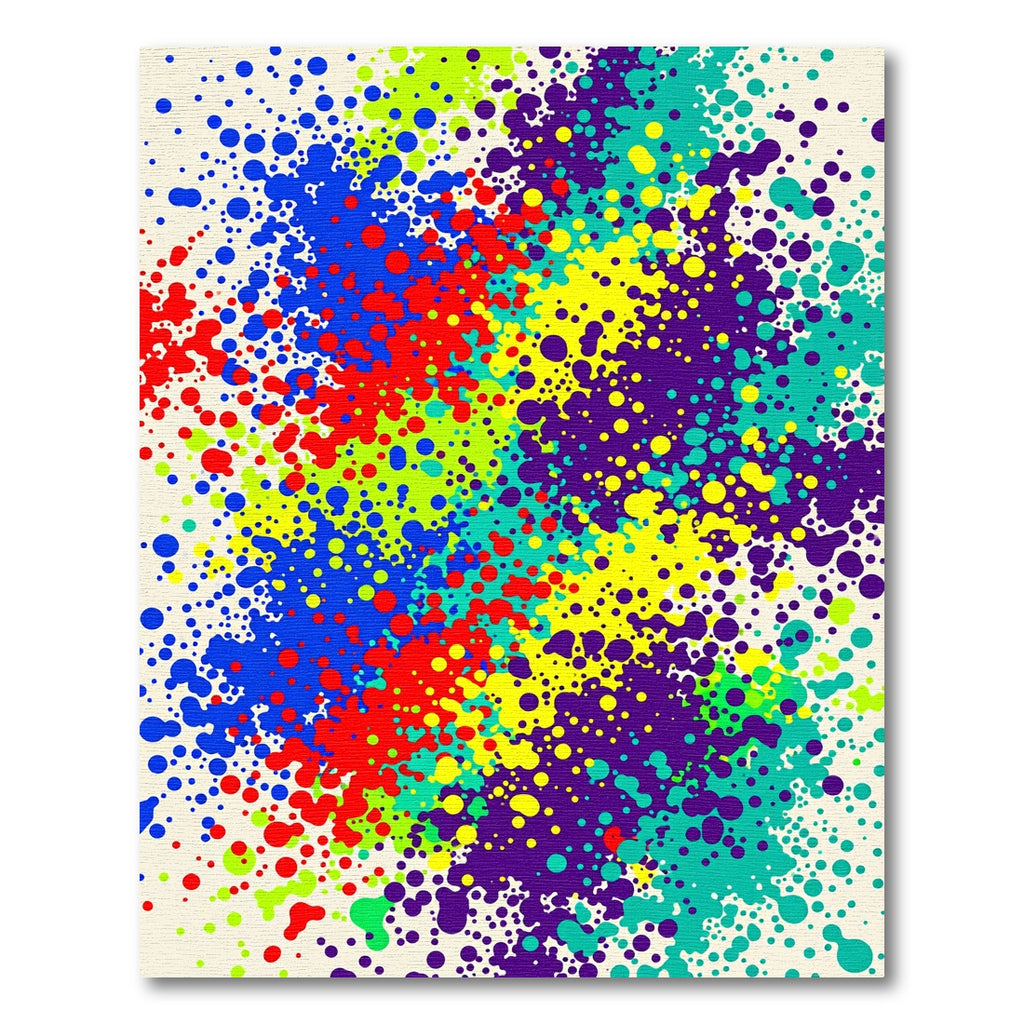 Vibrant Splatter Confetti Composition Rug