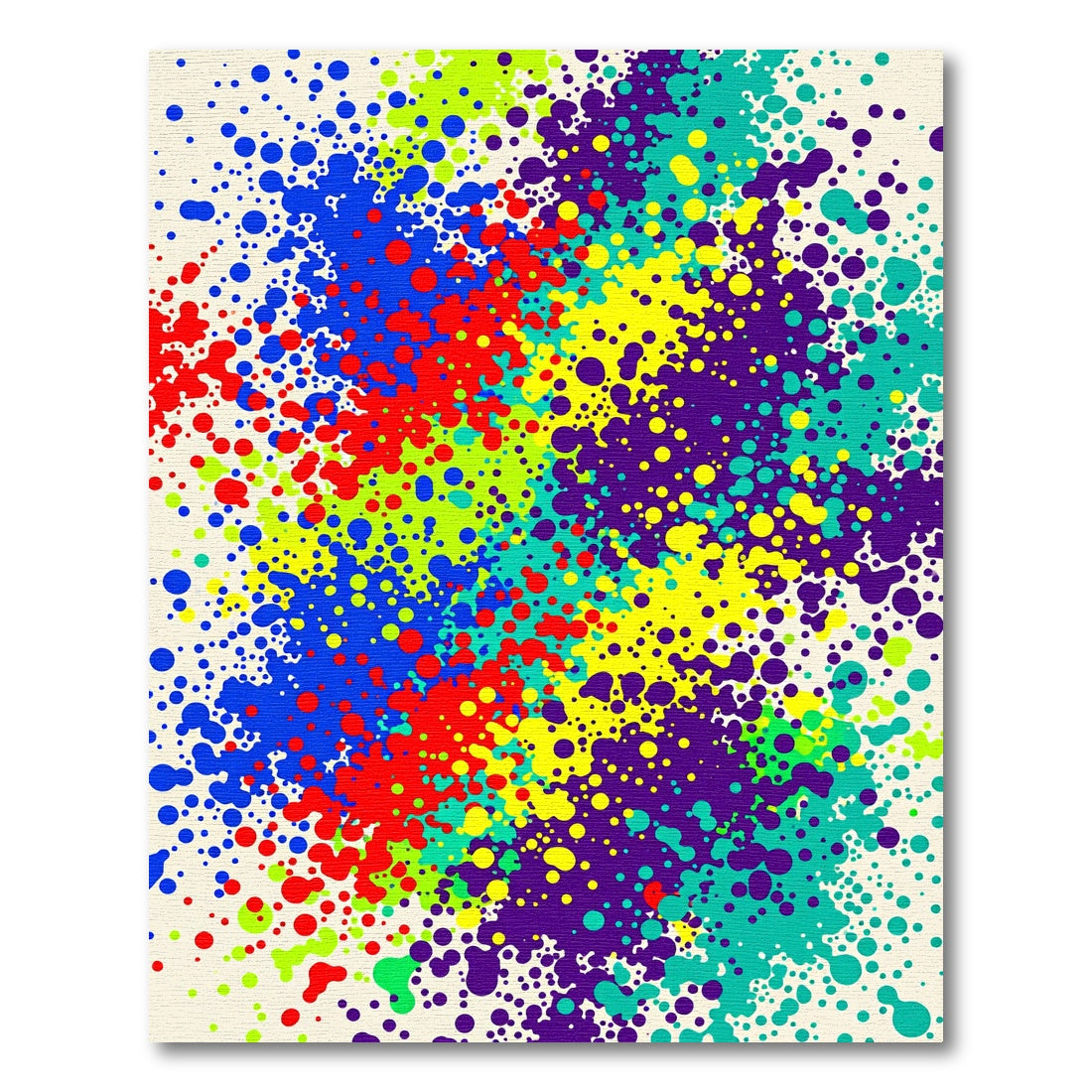 Vibrant Splatter Confetti Composition Rug