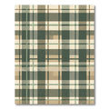 Sage Green and Khaki Plaid Tartan Rug