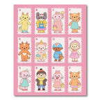 Whimsical Cute Animal Alphabet Collage Rug