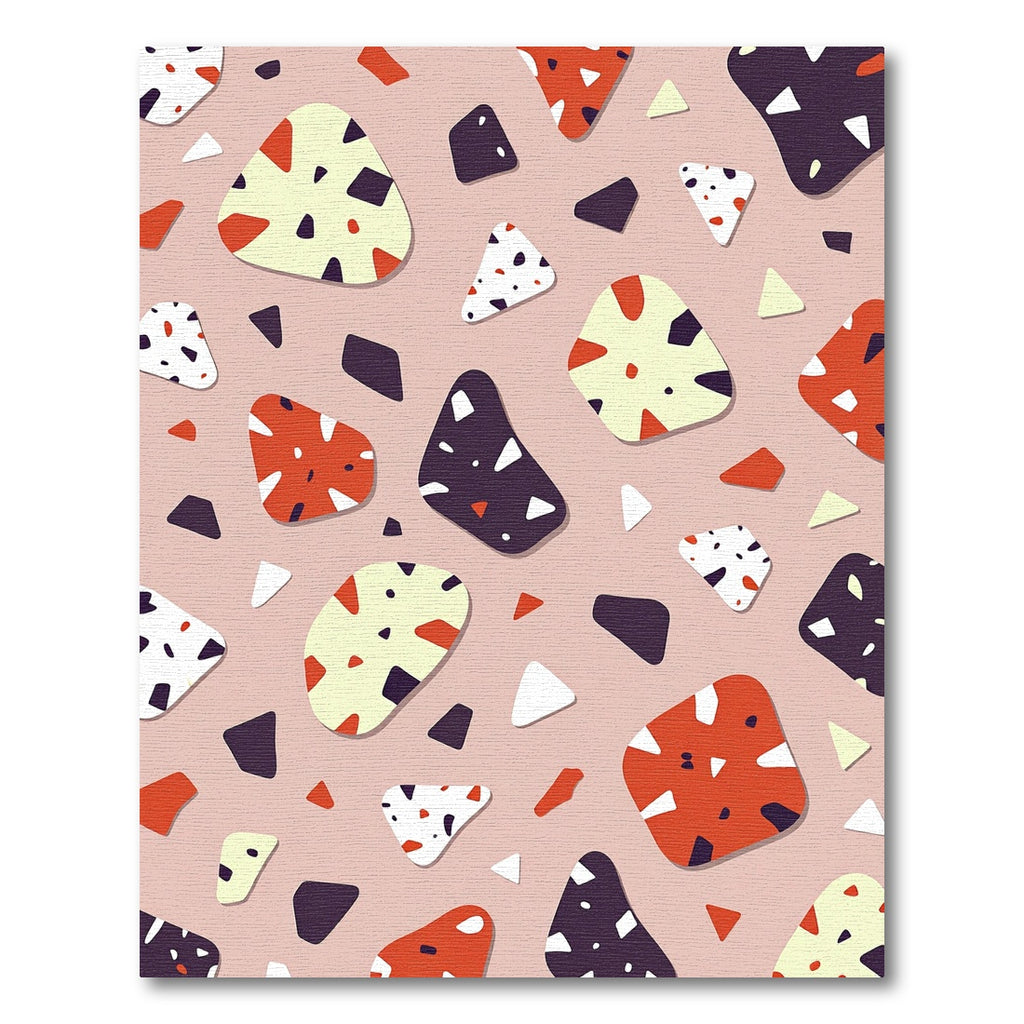 Modern Terrazzo Speckled Earthy Tones Rug