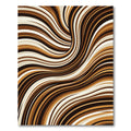 Earthy Swirl Abstract Stripe Rug