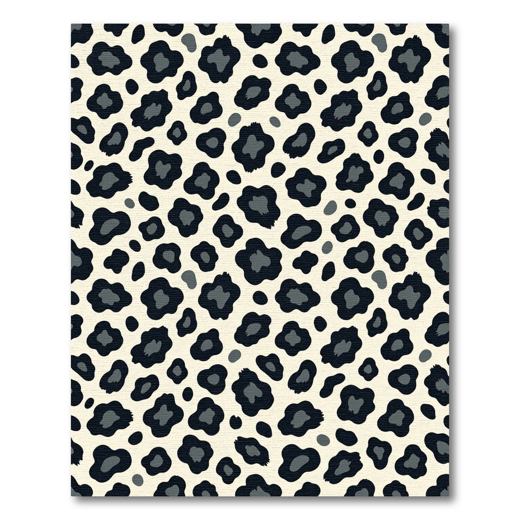 Chic Grey Animal Spot Monochrome Rug