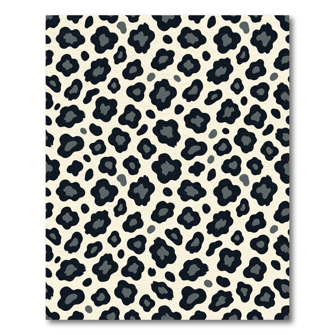 Chic Grey Animal Spot Monochrome Rug