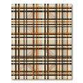 Earthy Tone Plaid Squares Rug