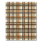 Earthy Tone Plaid Squares Rug