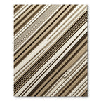 Earthy Stripe Contemporary Linear Rug