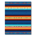 Vibrant MultiColor Southwestern Striped Geometric Blanket Rug