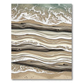 Abstract Driftwood Shoreline Coastal Waves Rug