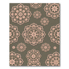 Rose Lace Medallion Scatter Rug