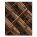 Modern Abstract Copper Geometric Intersecting Lines Rug