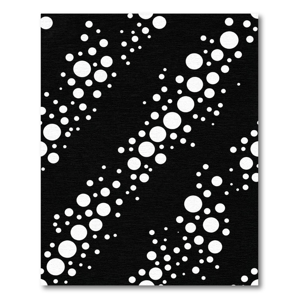 Modern Black White Circle Scatter Rug