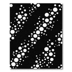 Modern Black White Circle Scatter Rug