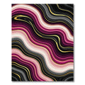 Fuchsia Pink Gold Agate Waves Rug
