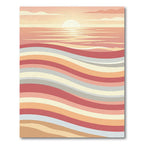 Sunset Serene Wave Colorblock Rug