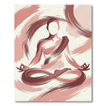 Ethereal Dusty Rose Zen Yoga Swirl Rug
