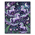 Celestial Unicorn Starry Night Tapestry Rug