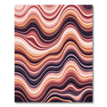 Retro Warm Tone Wavy Stripes Rug
