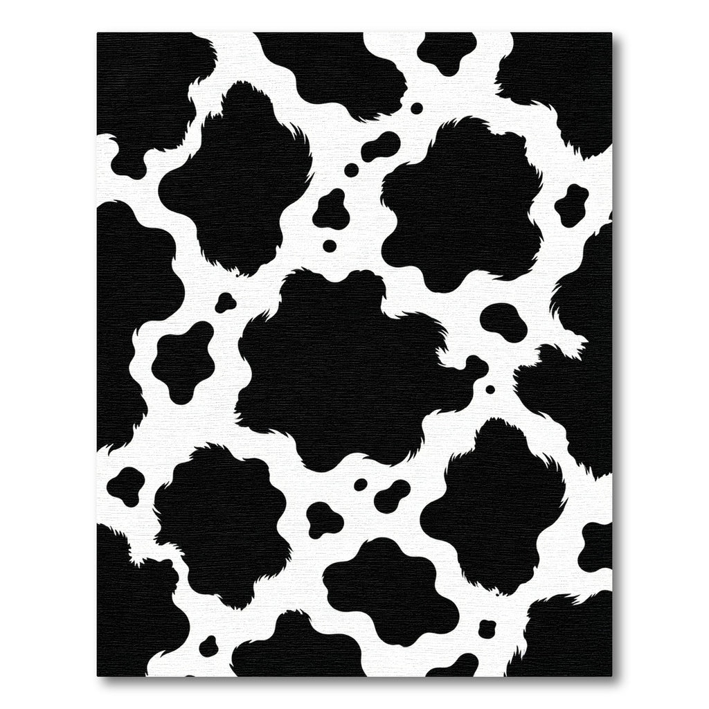 Black and White Organic Cowhide Spot Rug