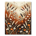 Autumn Wheat Field Daisy Composition Rug