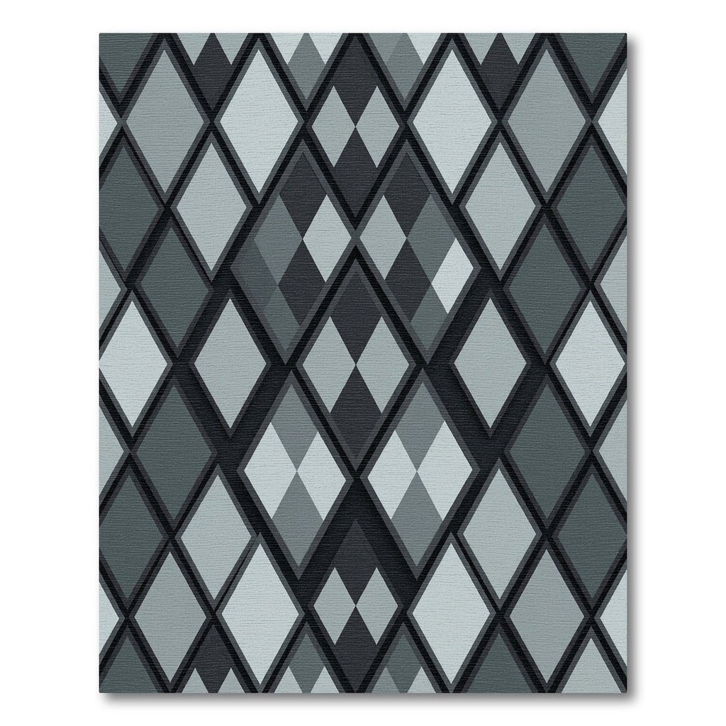 Monochromatic Diamond Tonal Overlay Rug