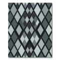 Monochromatic Diamond Tonal Overlay Rug