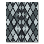 Monochromatic Diamond Tonal Overlay Rug