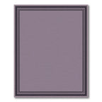 Muted Plum Double Striped Border Rug