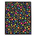 Alphabet Floral Bloom Composition Rug