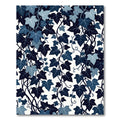 Deep Blue Ivy Vine Classic Rug