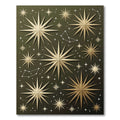 Celestial Gold Compass Starry Night Rug