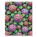 Vibrant Pink and Purple Hydrangea Garden Rug