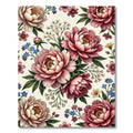 Romantic Blush Peony Botanical Garden Rug