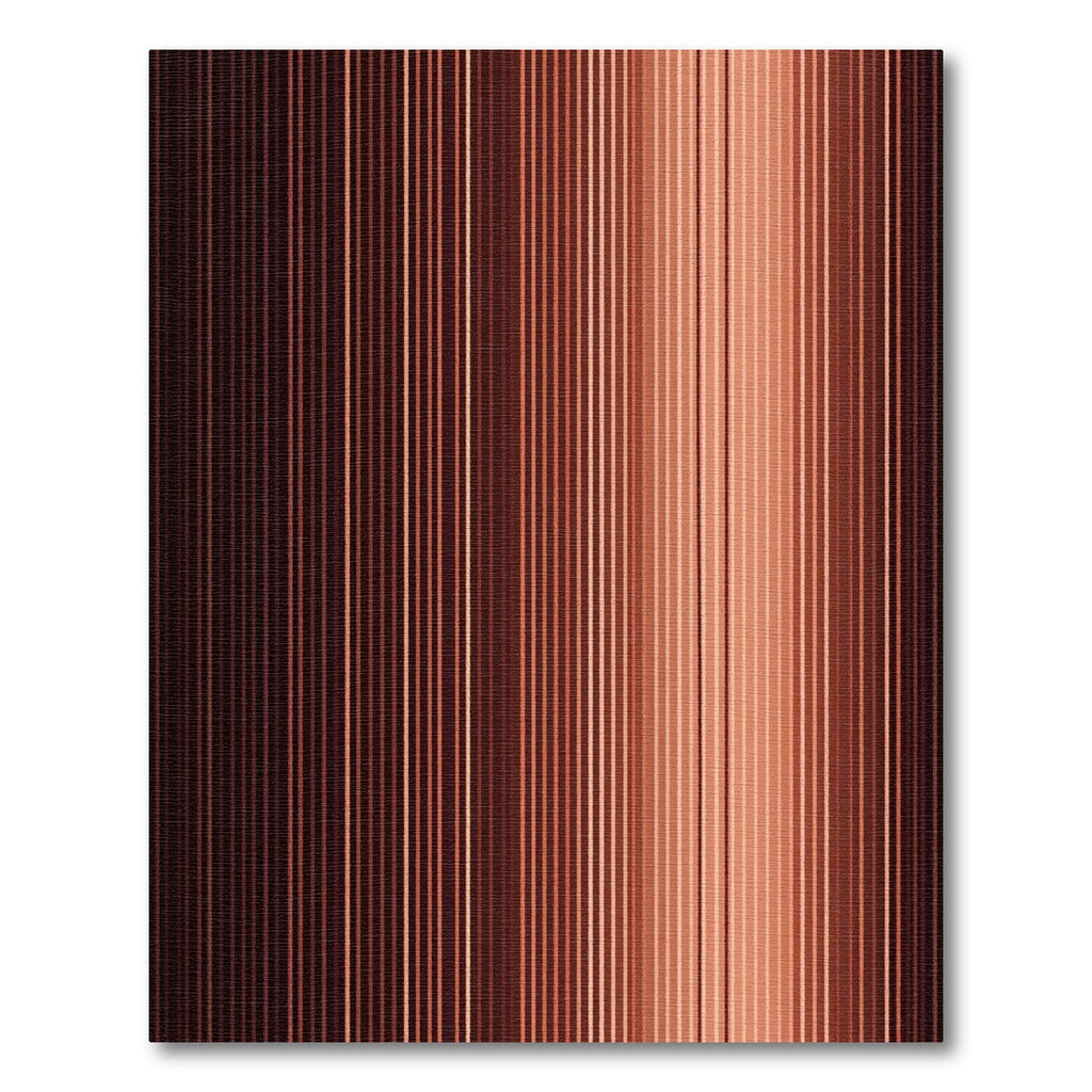Rich Earth Tone Vertical Stripe Rug