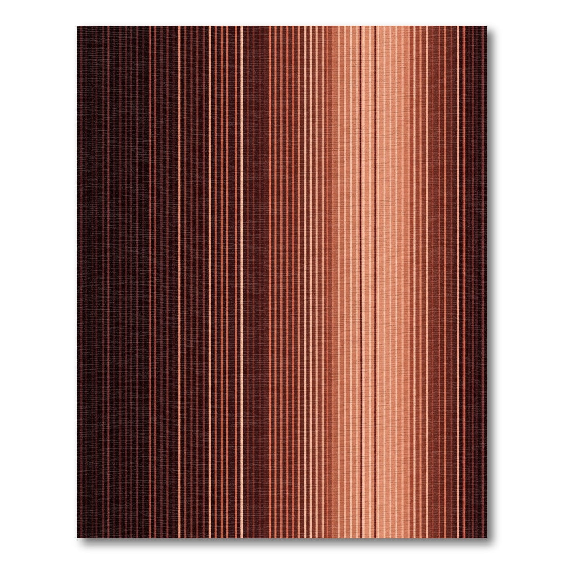 Rich Earth Tone Vertical Stripe Rug