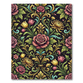 Vintage Floral Baroque Rose Garden Rug