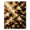 Earth Tones Pixelated Squares Rug
