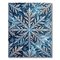 Winter Frost Fern Lightning Rug