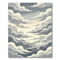 Ethereal Cloudy Sky Ombre Rug