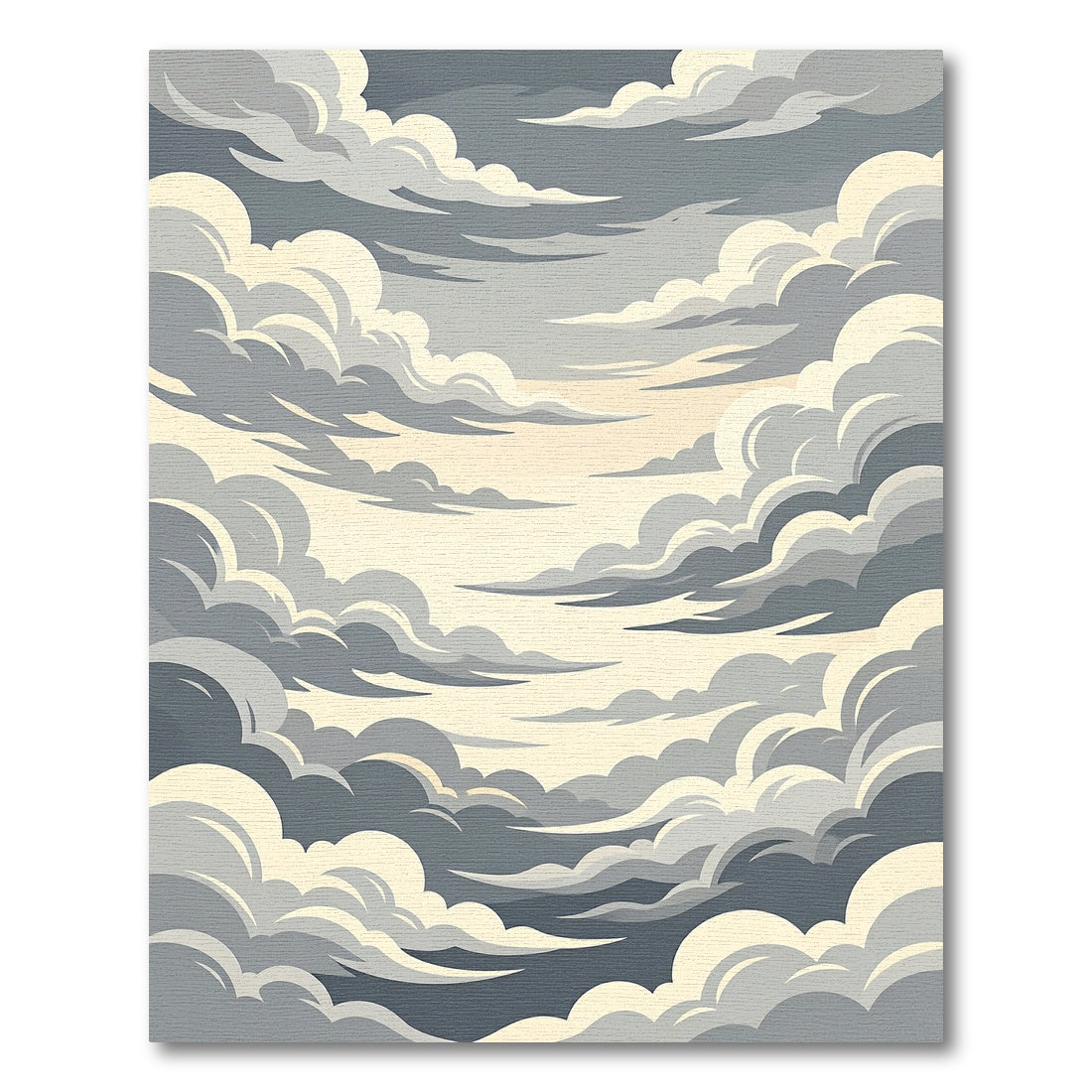 Ethereal Cloudy Sky Ombre Rug