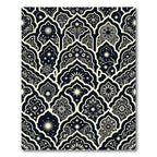 Midnight Ivory Geometric Floral Archways Rug